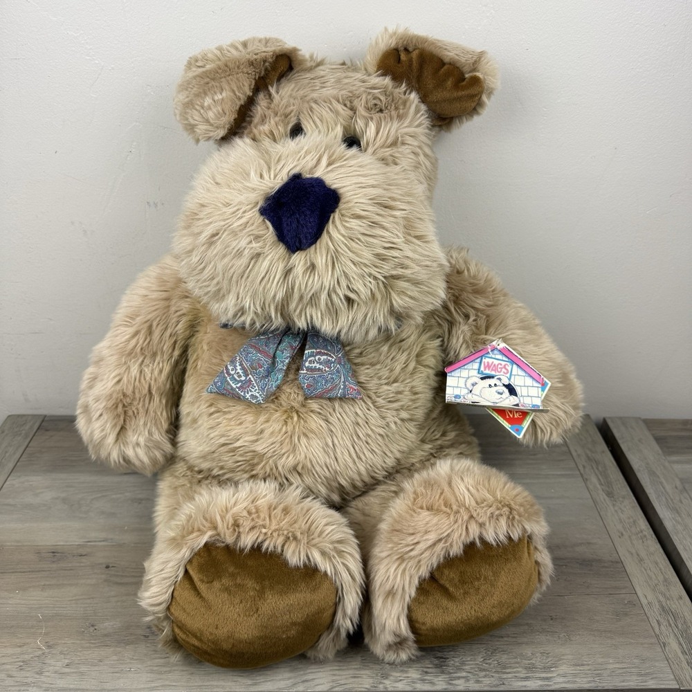 Toys R Us Commonwealth Dog Large Plush Wags Soft Brown 27" Stuffed Toy VTG 90s